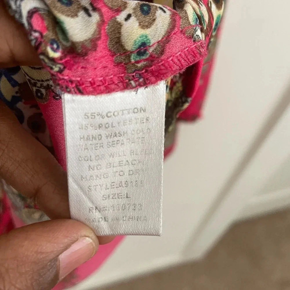 Umgee Hippie chic pink floral  Artsy Boho Tunic festival lightweight L - Picture 2 of 6